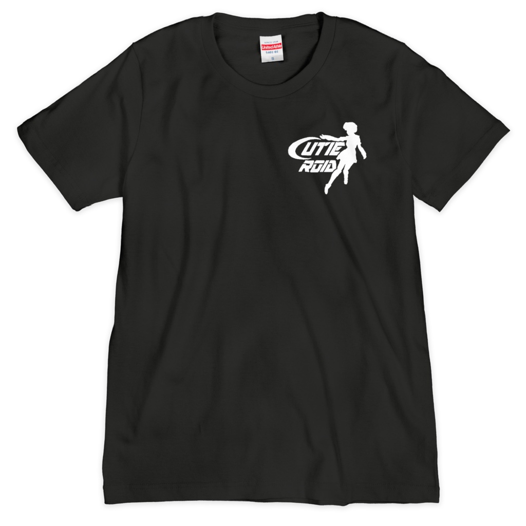 Cutieroid Projectロゴ付き Tシャツ【黒】(受注生産)