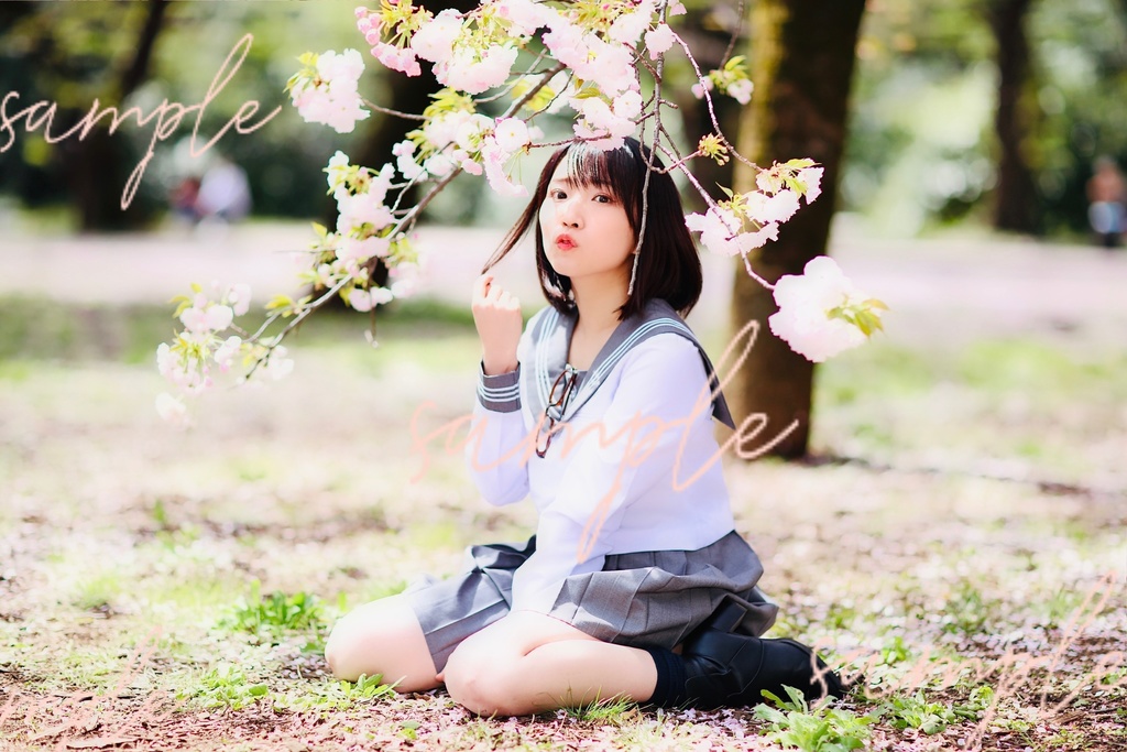 【B】ブロマイド【桜制服】