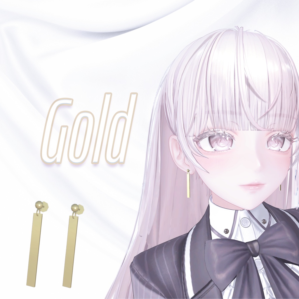 シンプルピアス6色セット