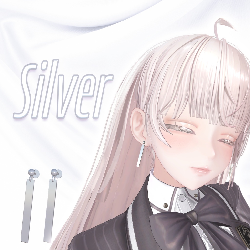 シンプルピアス6色セット