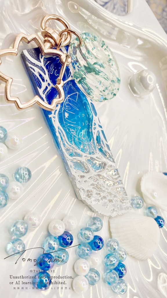 海を留める【アクリルキーホルダー】