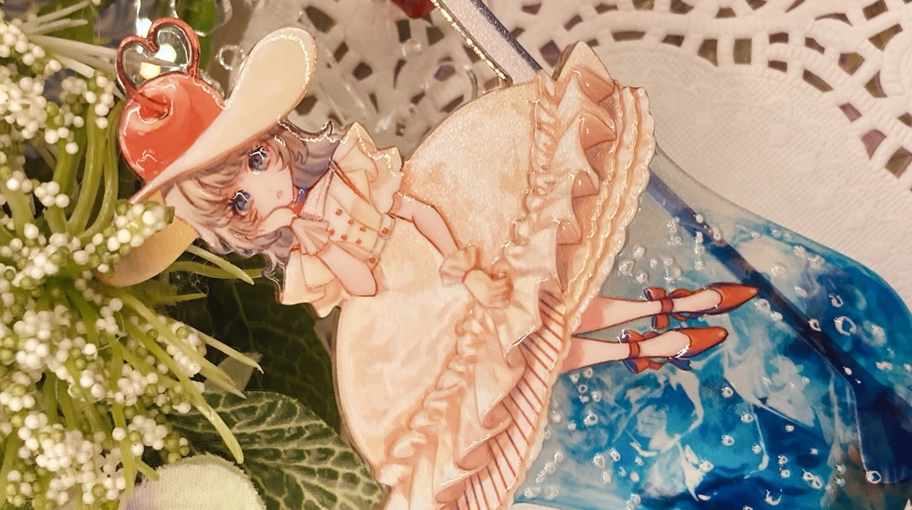 夏のクリームソーダ嬢【アクリルスタンド】