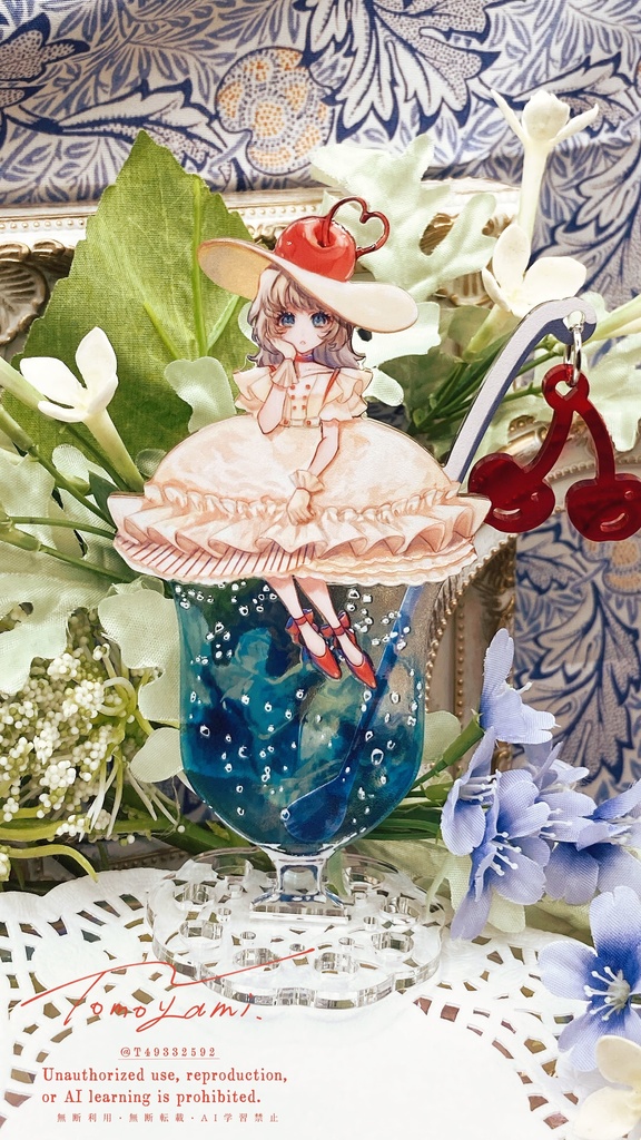 夏のクリームソーダ嬢【アクリルスタンド】
