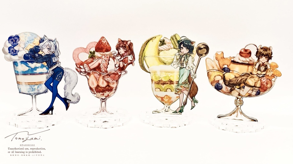 Handsome cat parfait【アクリルスタンド】