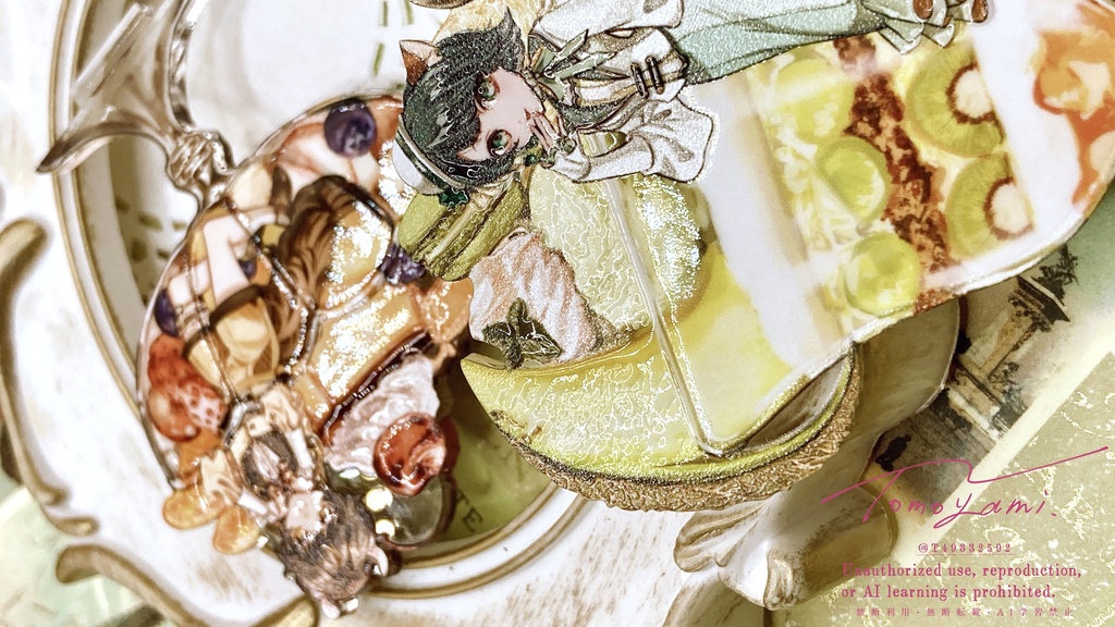 Handsome cat parfait【アクリルスタンド】