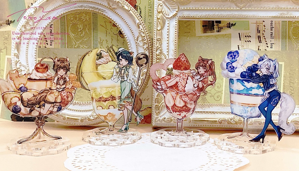 Handsome cat parfait【アクリルスタンド】