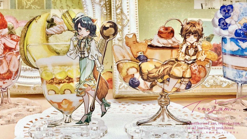 Handsome cat parfait【アクリルスタンド】