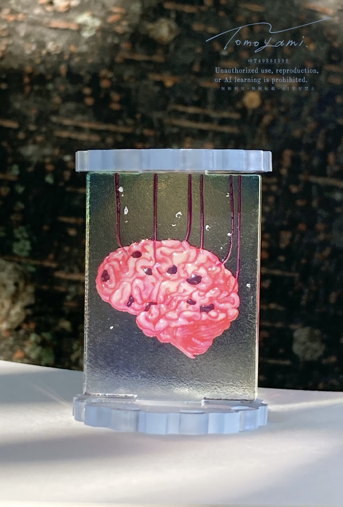 脳缶/ミ=ゴステッカー付‼️【アクリルスタンド】