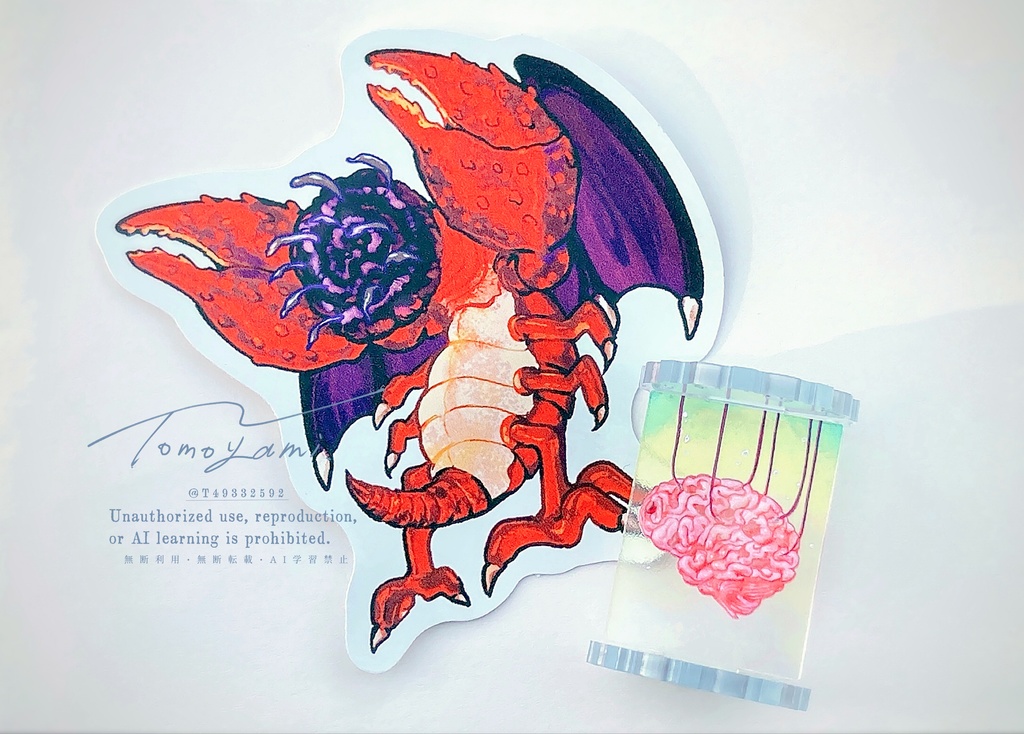 脳缶/ミ=ゴステッカー付‼️【アクリルスタンド】