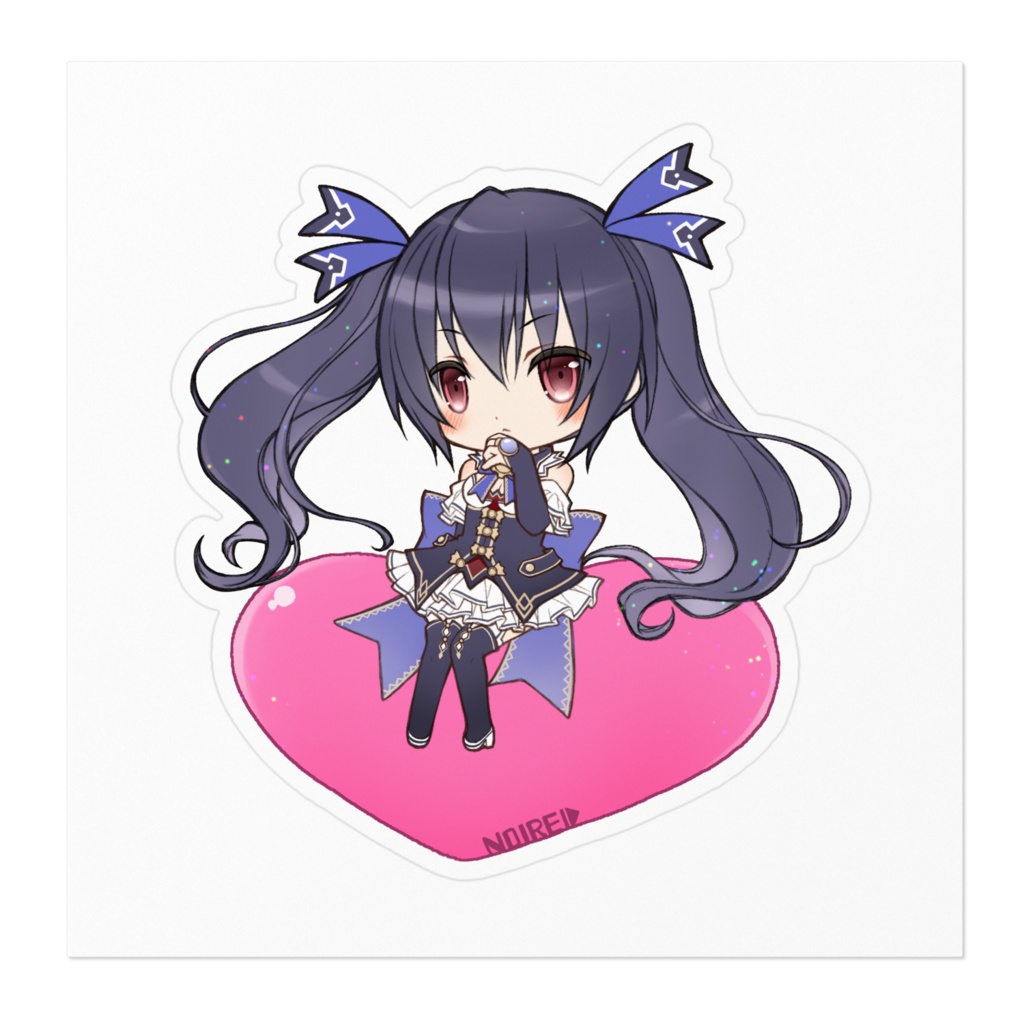 ネプテューヌ、みにきゃらノワールのステッカー