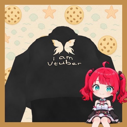 【 Vroid / Xwear 】Butterfly set + Hair Accesories バーチャルバタフライセットアップ + 髪飾り