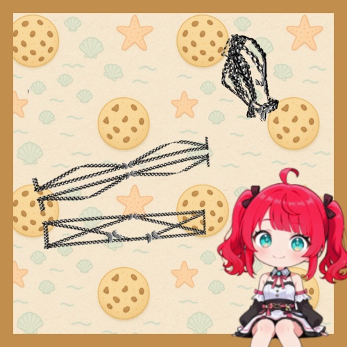 【 Vroid / Xwear 】Butterfly set + Hair Accesories バーチャルバタフライセットアップ + 髪飾り