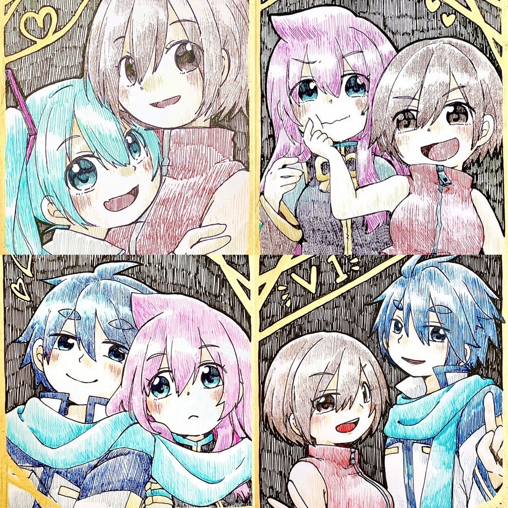 アナログミニ色紙