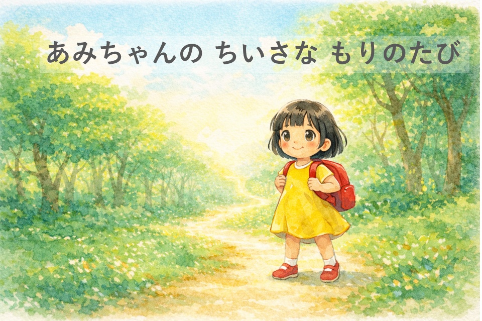 あみちゃんの ちいさな もりの たび