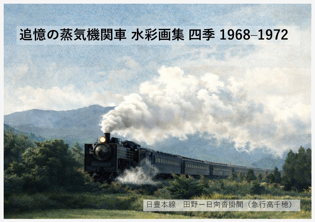 追憶の蒸気機関車 水彩画集 四季 1968-1972