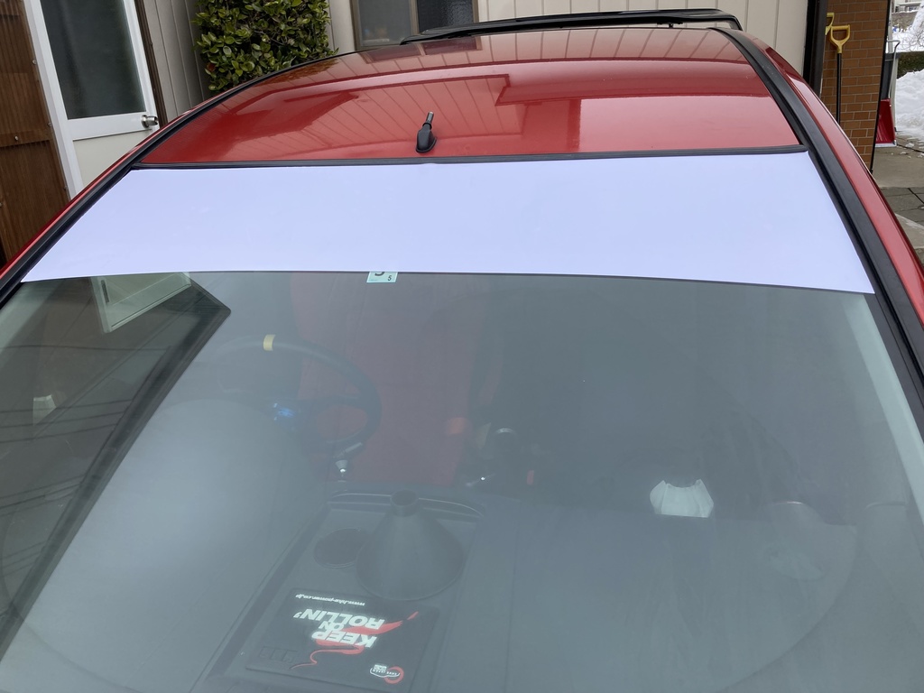 コルト フロントガラス用ハチマキ(マットホワイト)