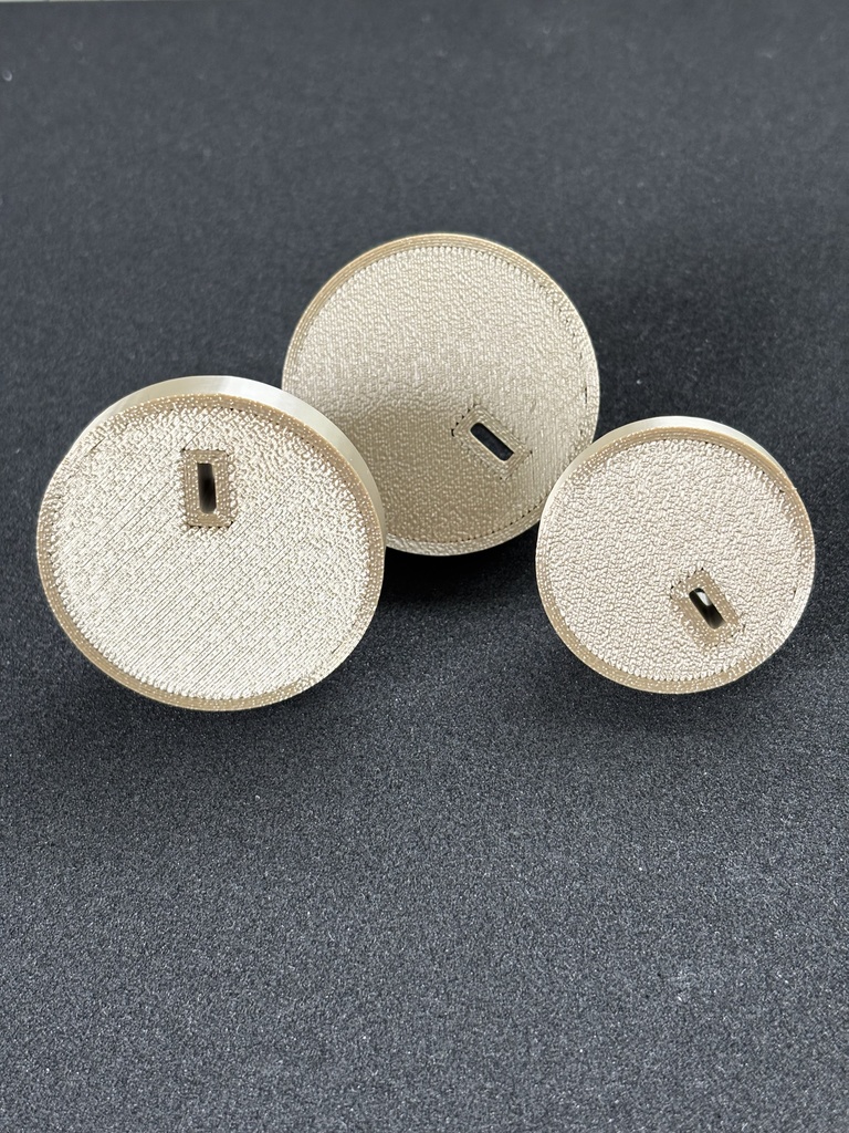 コルトラリーアート用 エアコンダイアル 3点セット(カッパーゴールド)