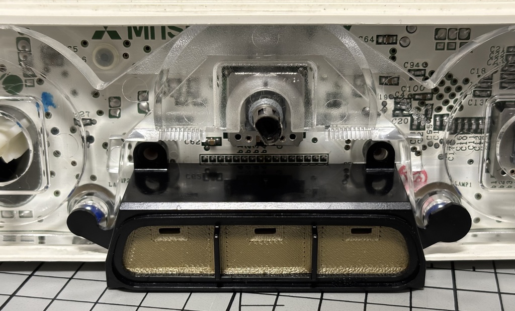 コルトラリーアート用 エアコンスイッチ 3点セット_マーク無し(カッパーゴールド)