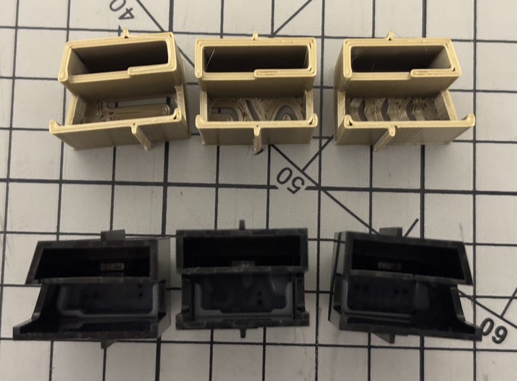 コルトラリーアート用 エアコンスイッチ 3点セット_マーク無し(カッパーゴールド)