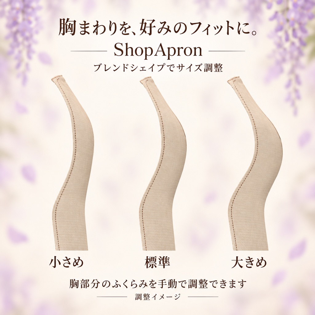 【VRChat】ShopApron|ショップエプロン カフェ店員エプロン【しなの対応】