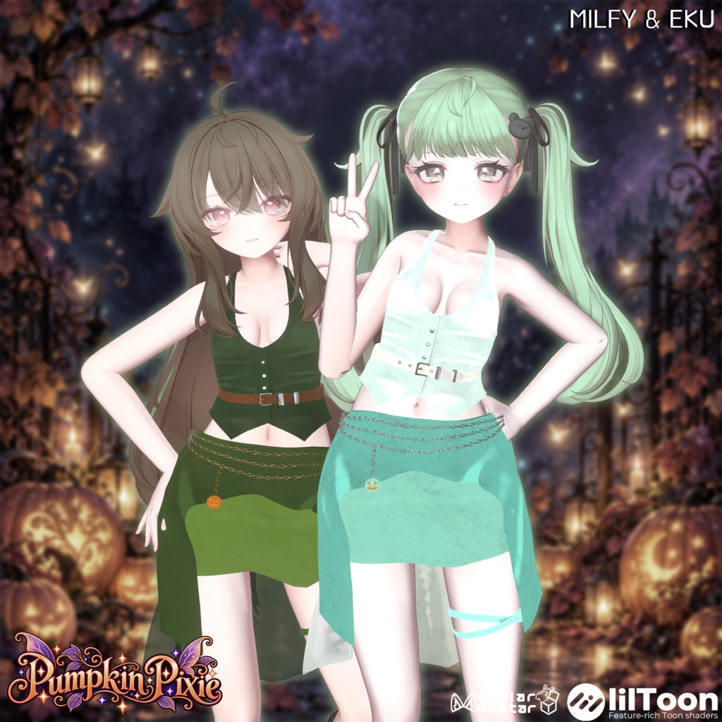 SALE 【18 Avatars】🎃 NO_06. Pumpkin Pixie