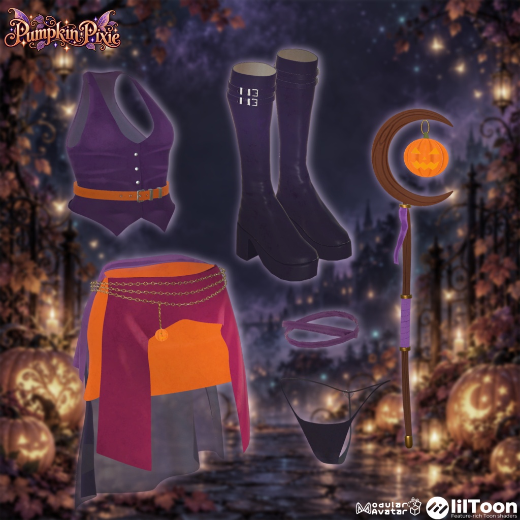 SALE 【18 Avatars】🎃 NO_06. Pumpkin Pixie
