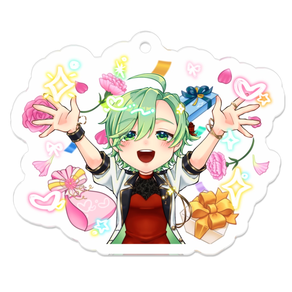 レイちゃん3周年記念アクリルキーホルダー 記念イラストver