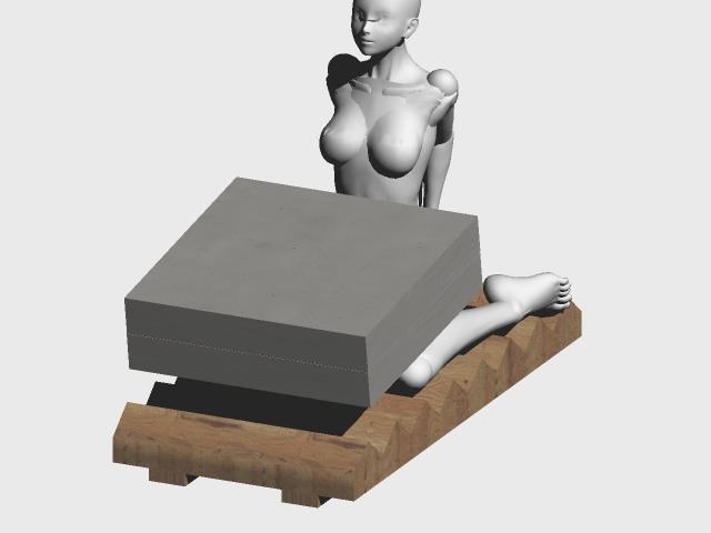 拷問具：石抱き