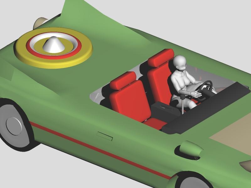 昭和レトロ:50年代風原子力カー