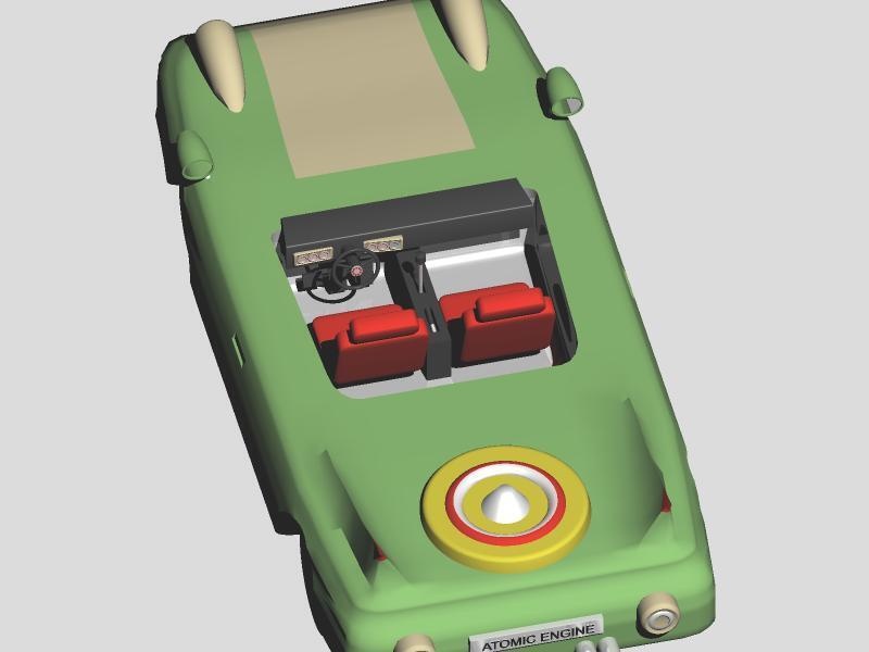 昭和レトロ:50年代風原子力カー