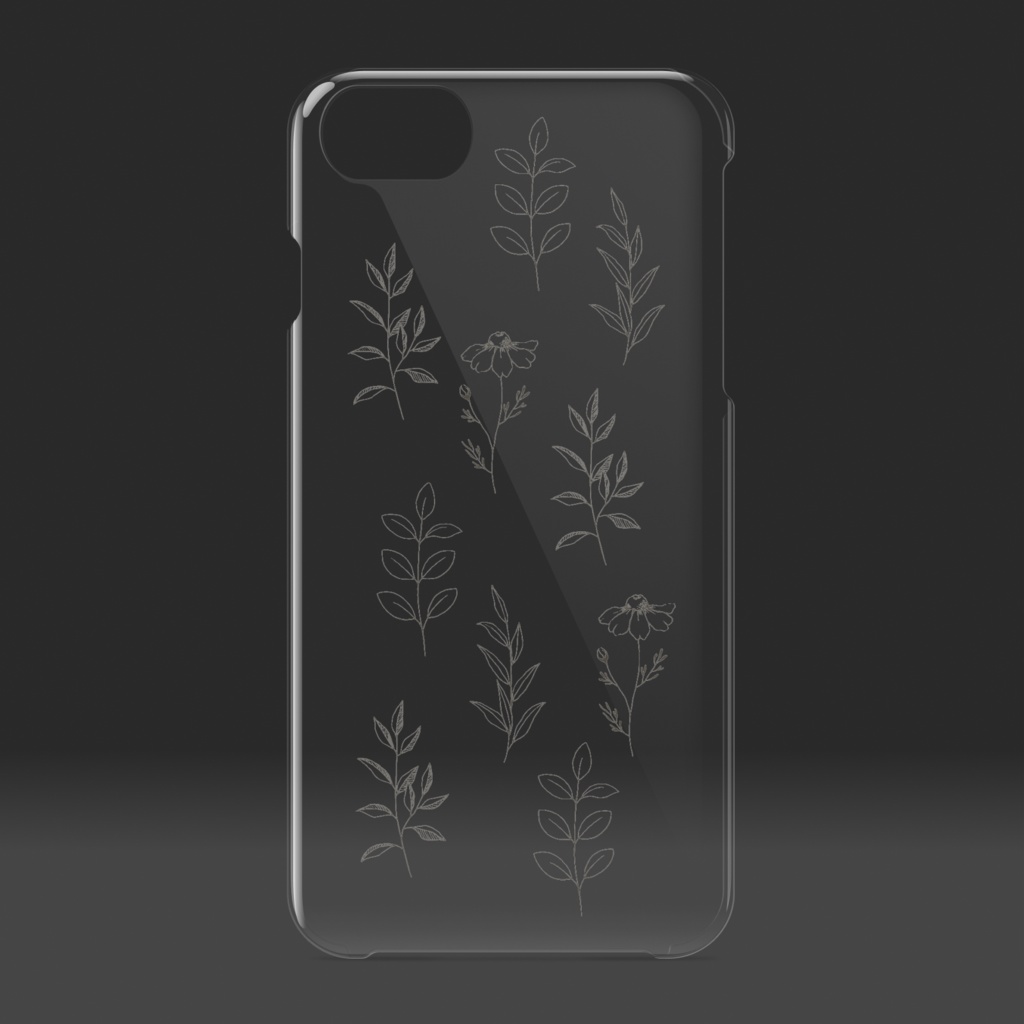 スマートフォンケース ナチュラル クリア