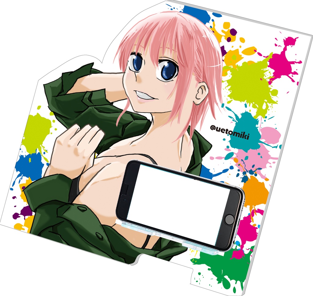 アクリルスマホスタンド（スプラッシュペイント）