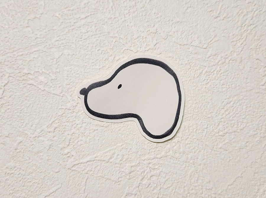 ダイカットステッカー／よこ　え