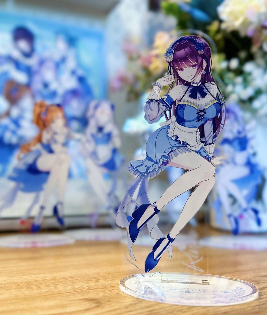 バンドリ Roselia 【BlueRose Cafe】 アクリルスタンド　- 白金燐子 -