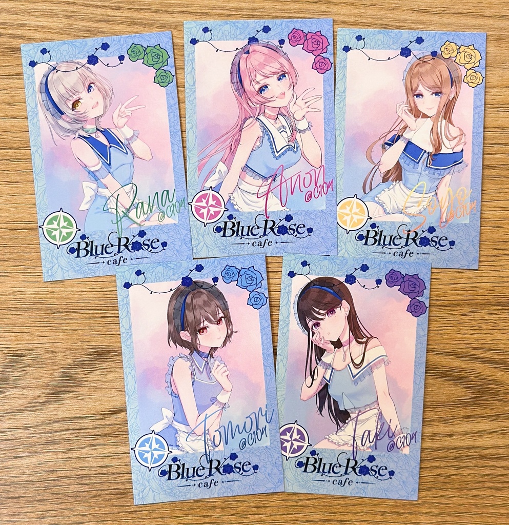 バンドリ MyGO!!!!! 【BlueRose Cafe】 チェキ風イラストカード