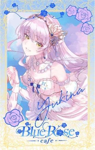 バンドリ Roselia 【BlueRose Cafe】 チェキ風イラストカードセット 礎の花冠ver.