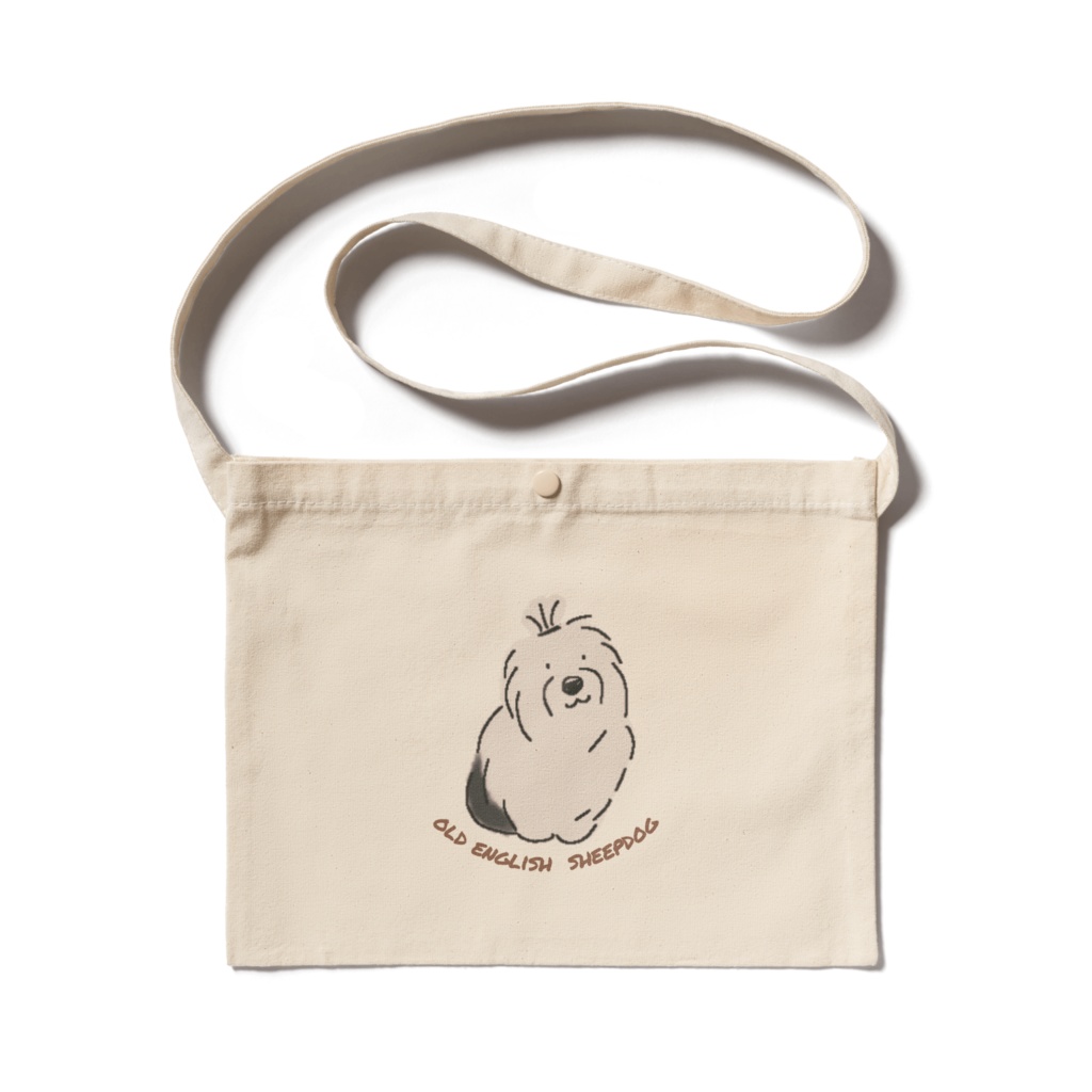 オールドイングリッシュシープドッグのサコッシュ♪