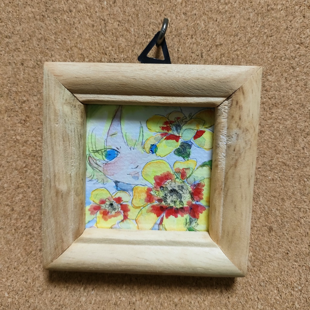 『ジニアと少年』額装ミニ原画