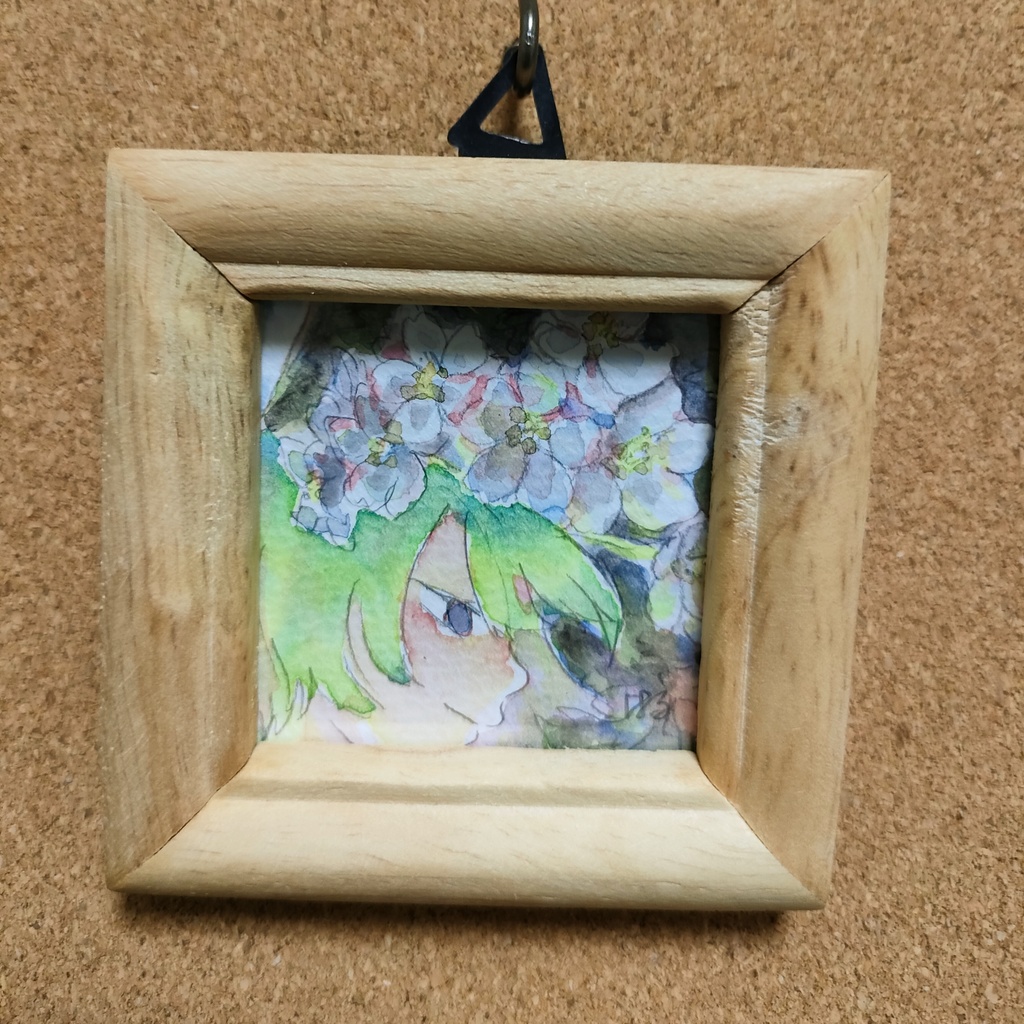 『桜と少年』額装ミニ原画