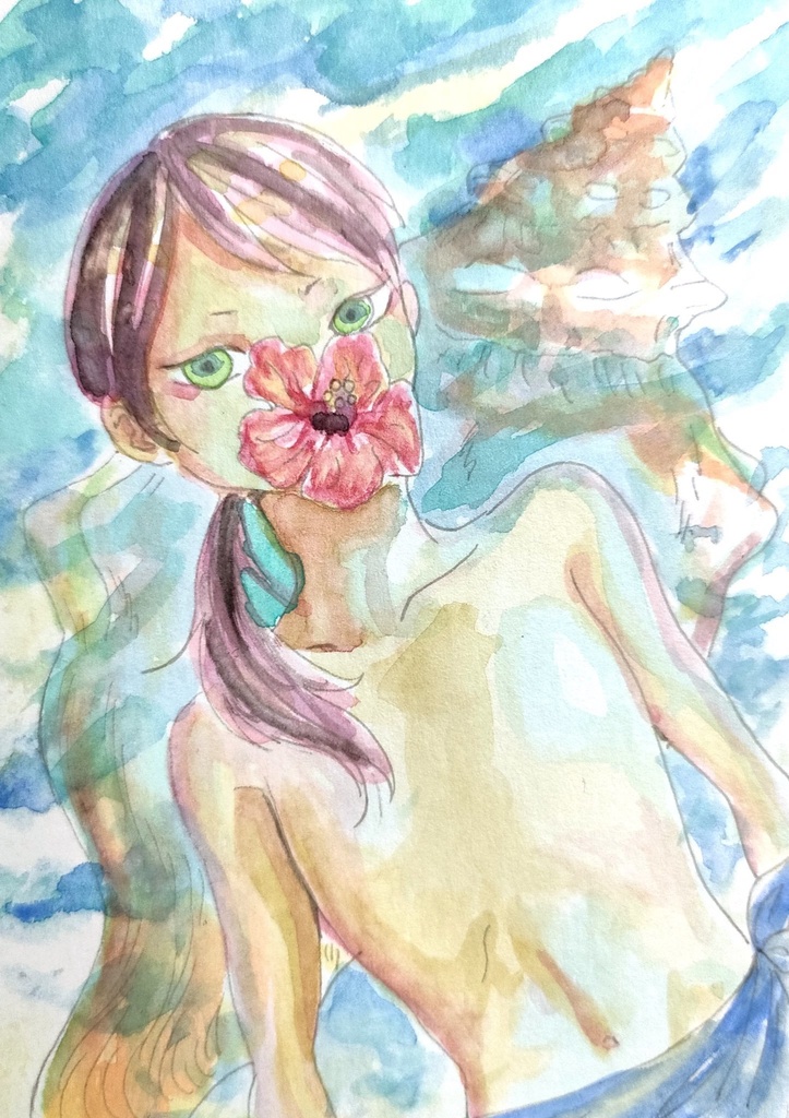 花を喰む少年シリーズ『ハイビスカス』