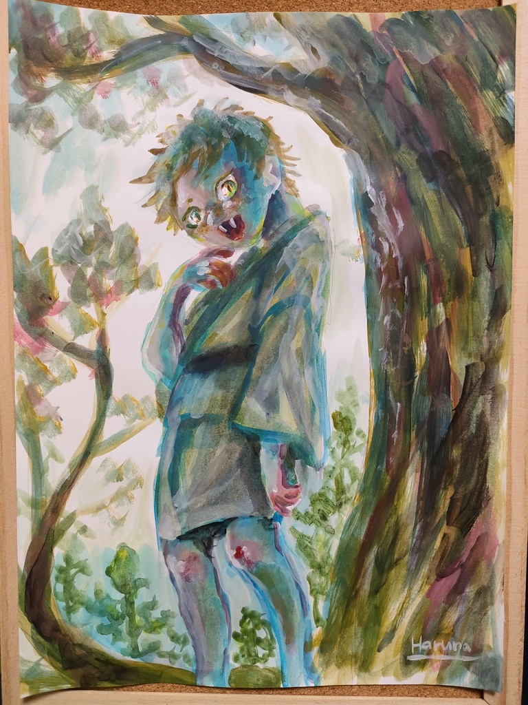 アクリル原画『君は誰』