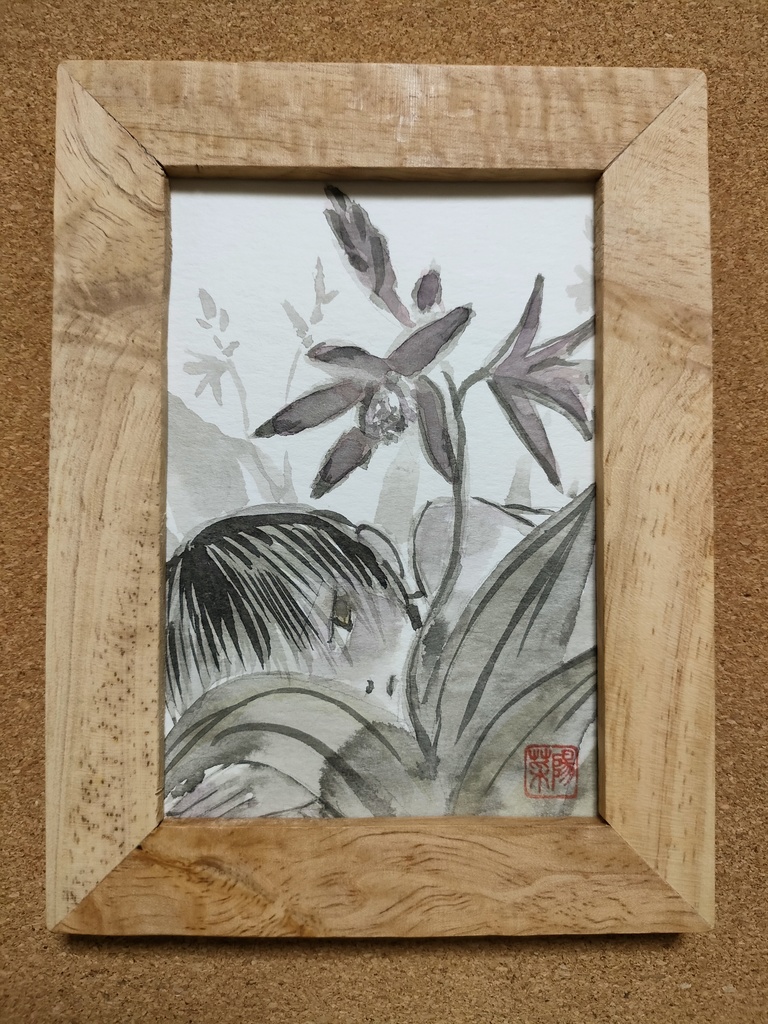 『紫蘭』額装L判原画