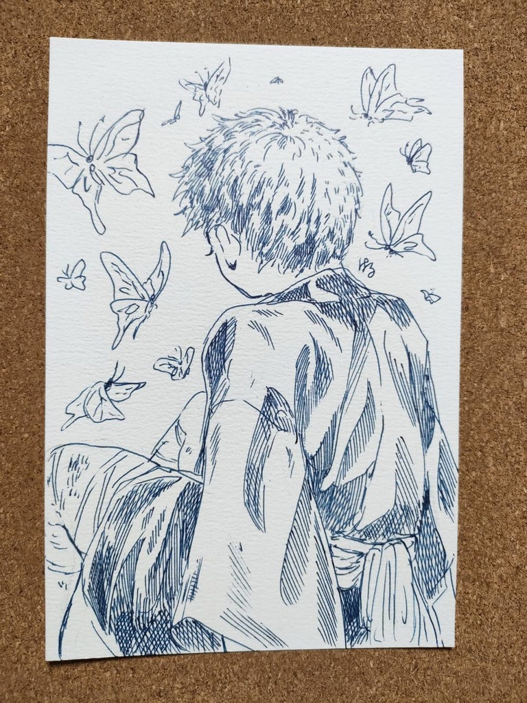 ボールペン原画『蝶』