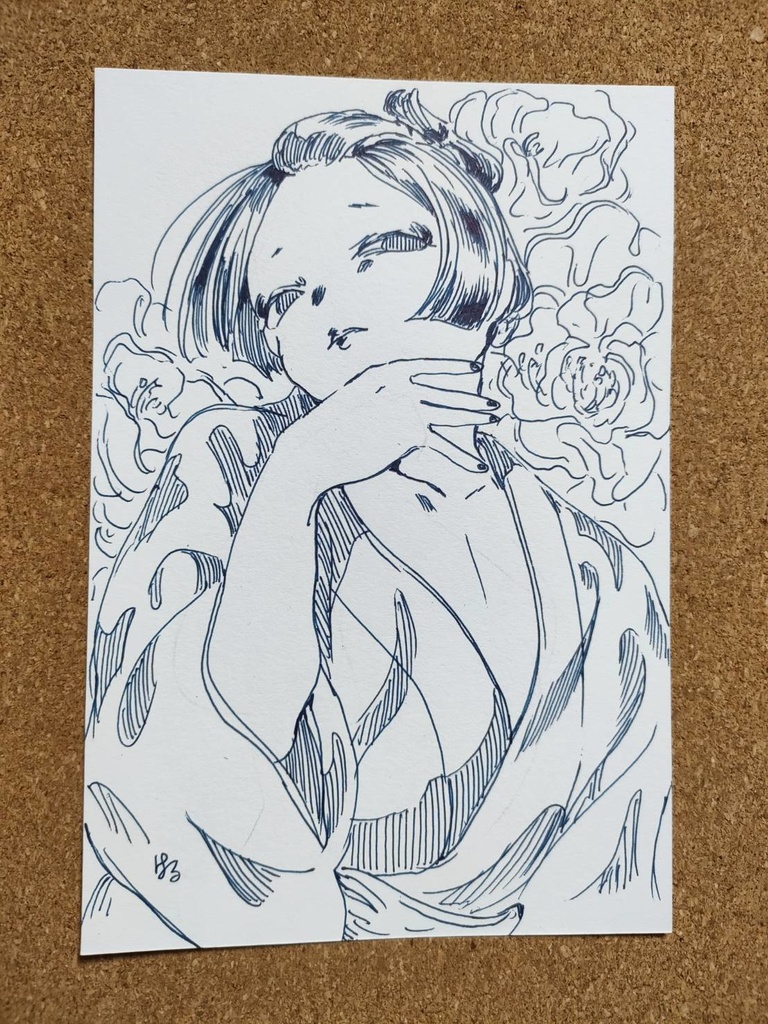 原画『牡丹が似合う少年』