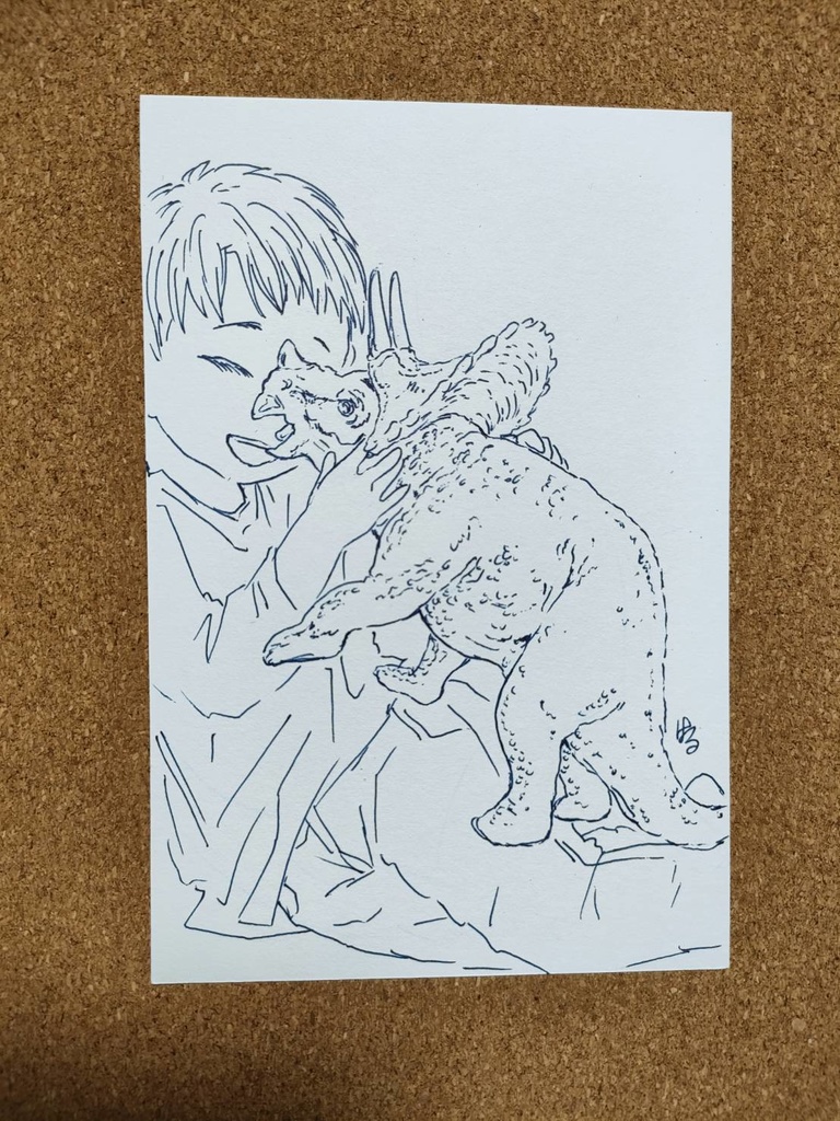 原画『トリケラトプス』