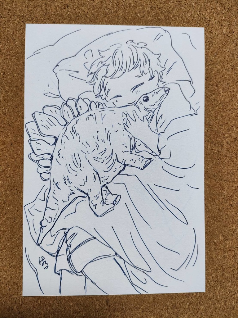 原画『ステゴサウルス』