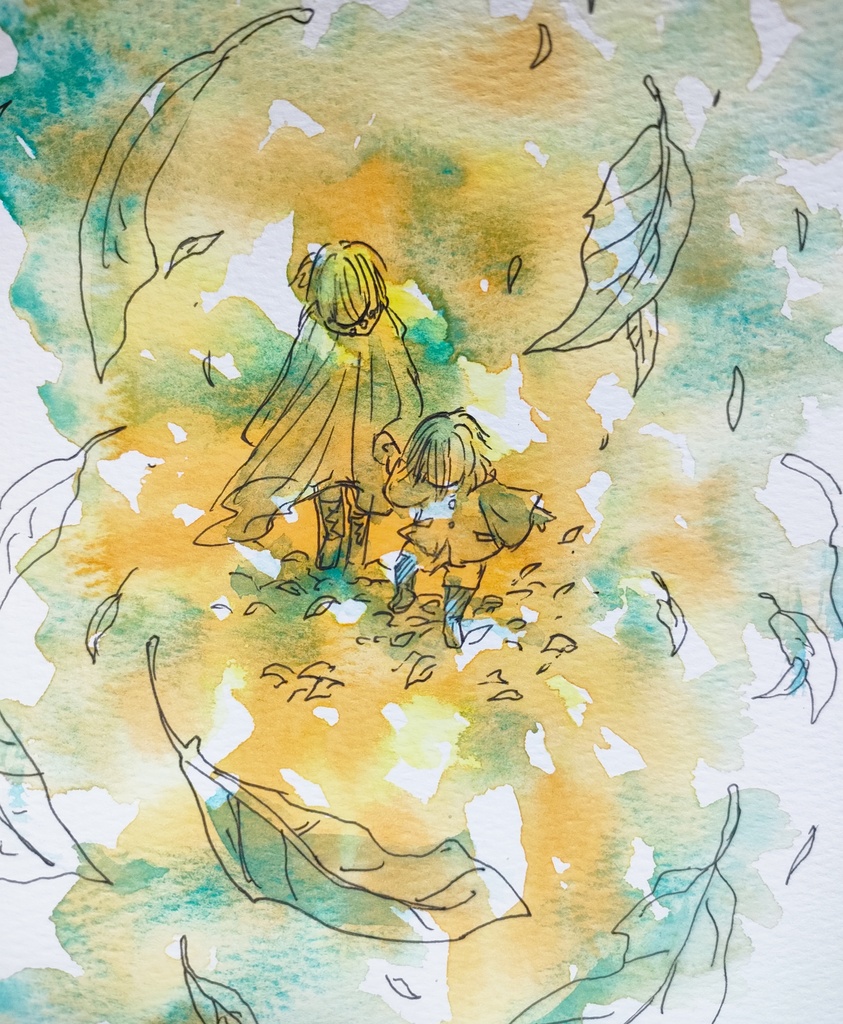 落ち葉ざくざく【原画】