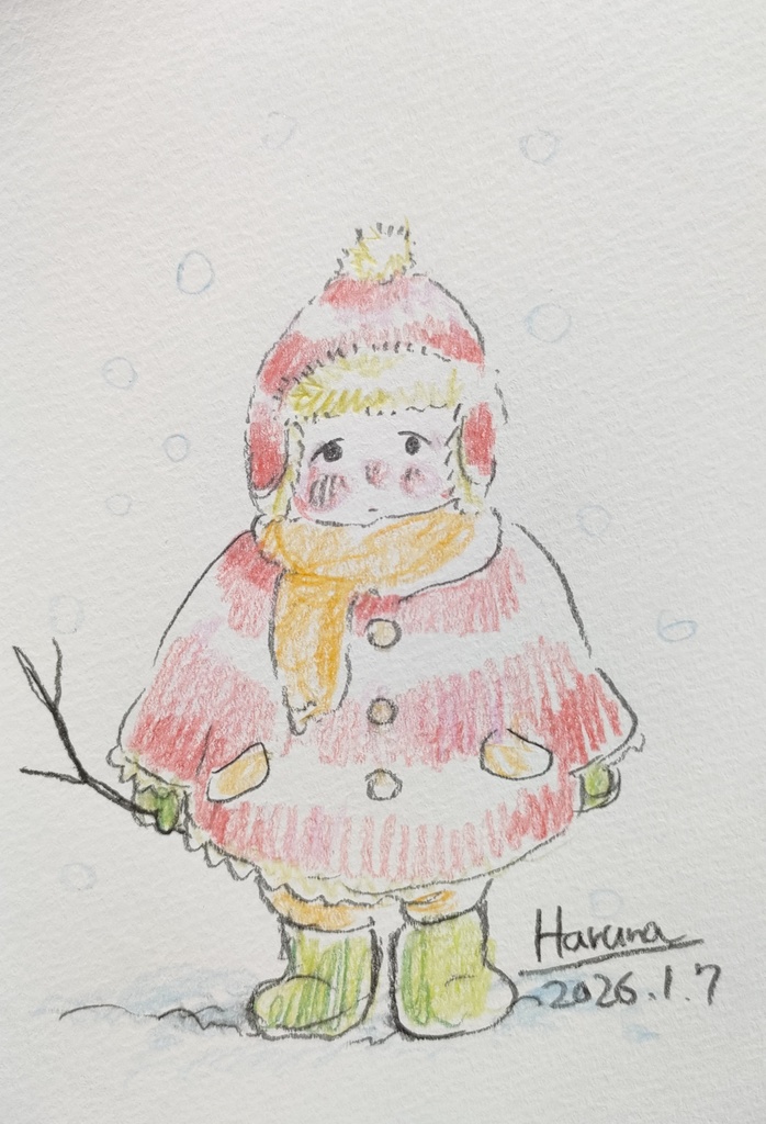 『もこ』ポストカードサイズ原画