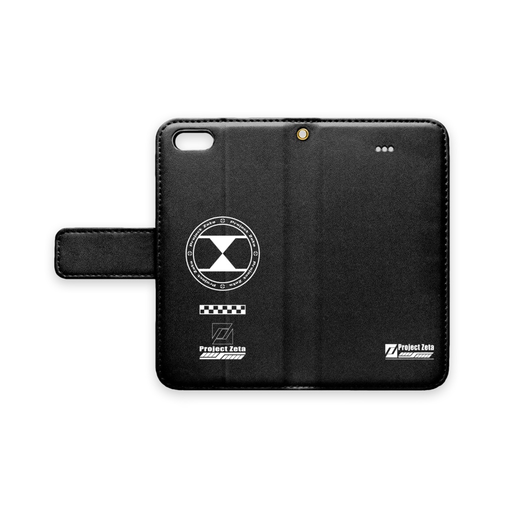 ProjectZeta　手帳型iPhoneケース パターンA(ベルト有り)