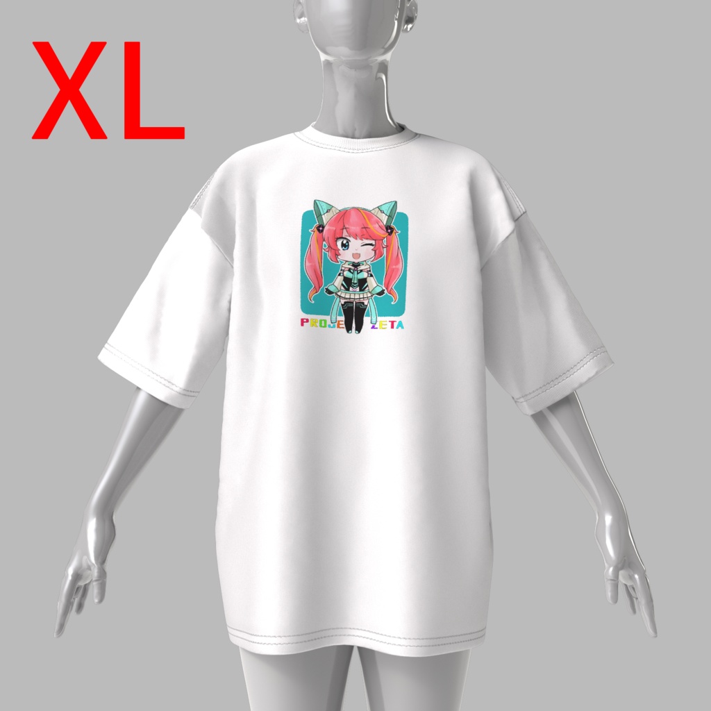 ミー子デフォルメビッグシルエットTシャツ